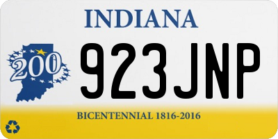 IN license plate 923JNP