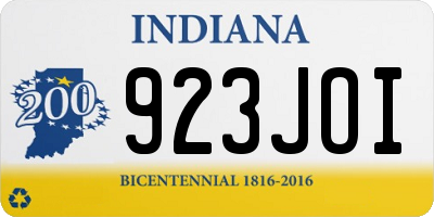 IN license plate 923JOI