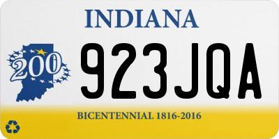 IN license plate 923JQA