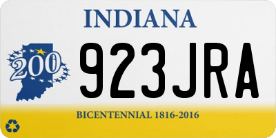 IN license plate 923JRA