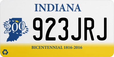 IN license plate 923JRJ