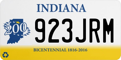 IN license plate 923JRM