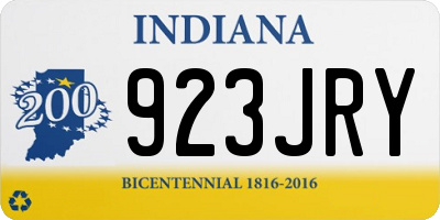 IN license plate 923JRY