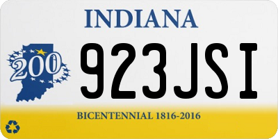 IN license plate 923JSI