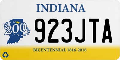 IN license plate 923JTA