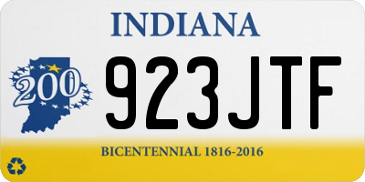 IN license plate 923JTF