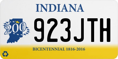 IN license plate 923JTH