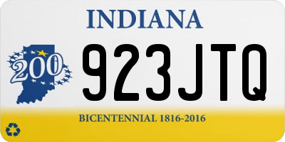 IN license plate 923JTQ