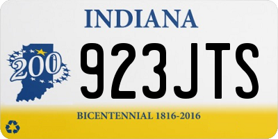 IN license plate 923JTS