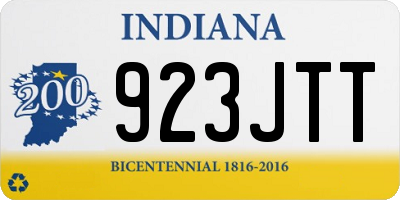 IN license plate 923JTT