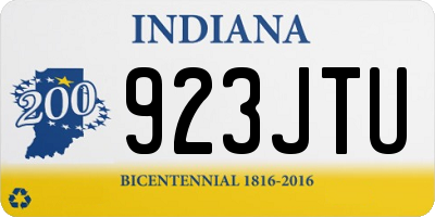 IN license plate 923JTU