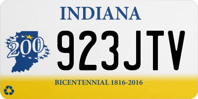 IN license plate 923JTV