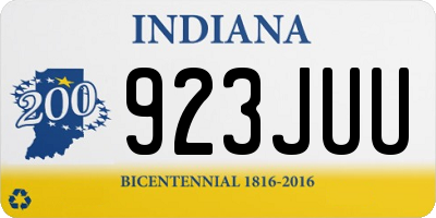 IN license plate 923JUU