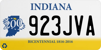 IN license plate 923JVA