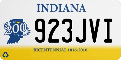IN license plate 923JVI
