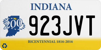 IN license plate 923JVT