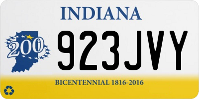 IN license plate 923JVY