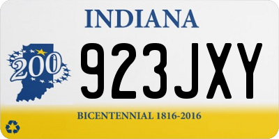 IN license plate 923JXY