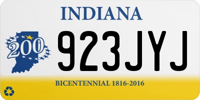 IN license plate 923JYJ