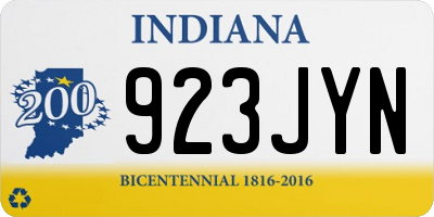 IN license plate 923JYN
