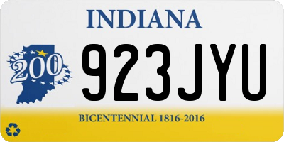 IN license plate 923JYU