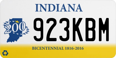 IN license plate 923KBM