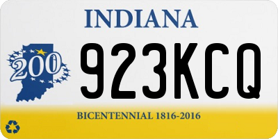 IN license plate 923KCQ