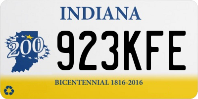 IN license plate 923KFE