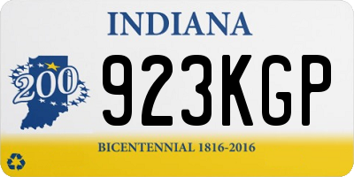 IN license plate 923KGP