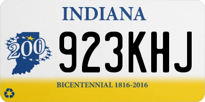 IN license plate 923KHJ