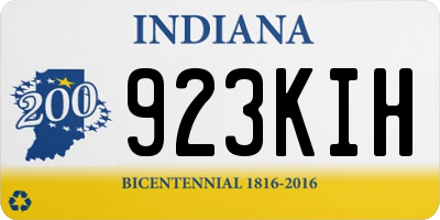 IN license plate 923KIH