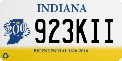 IN license plate 923KII