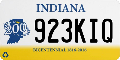 IN license plate 923KIQ