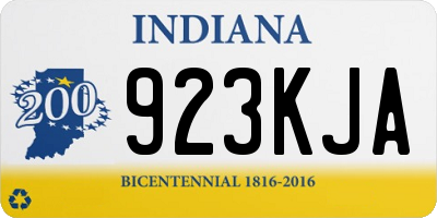 IN license plate 923KJA
