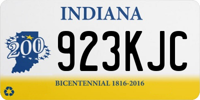 IN license plate 923KJC
