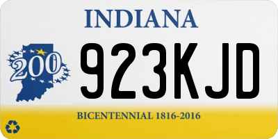 IN license plate 923KJD