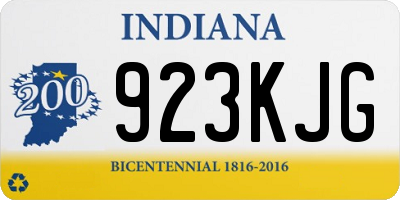 IN license plate 923KJG