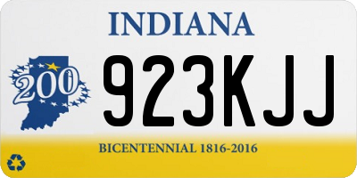 IN license plate 923KJJ