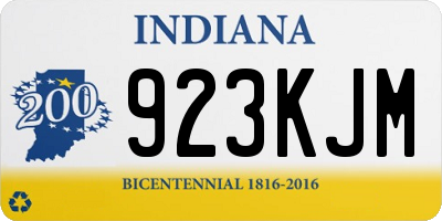IN license plate 923KJM