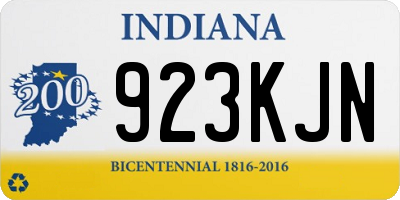 IN license plate 923KJN