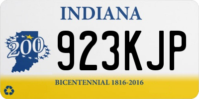 IN license plate 923KJP