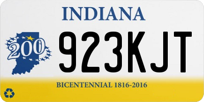 IN license plate 923KJT