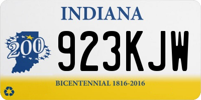 IN license plate 923KJW
