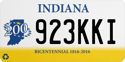 IN license plate 923KKI