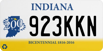 IN license plate 923KKN