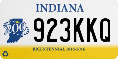 IN license plate 923KKQ