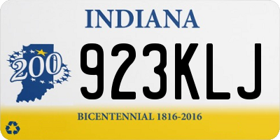 IN license plate 923KLJ