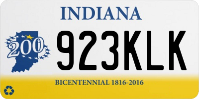 IN license plate 923KLK