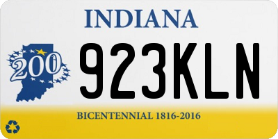 IN license plate 923KLN