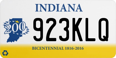IN license plate 923KLQ